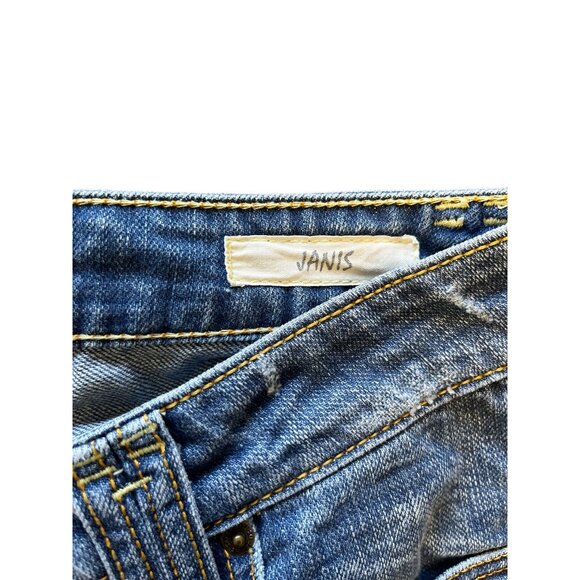 Taverniti So Janis Jeans Womens 27 Embellished Distressed Low Rise - Picture 4 of 13